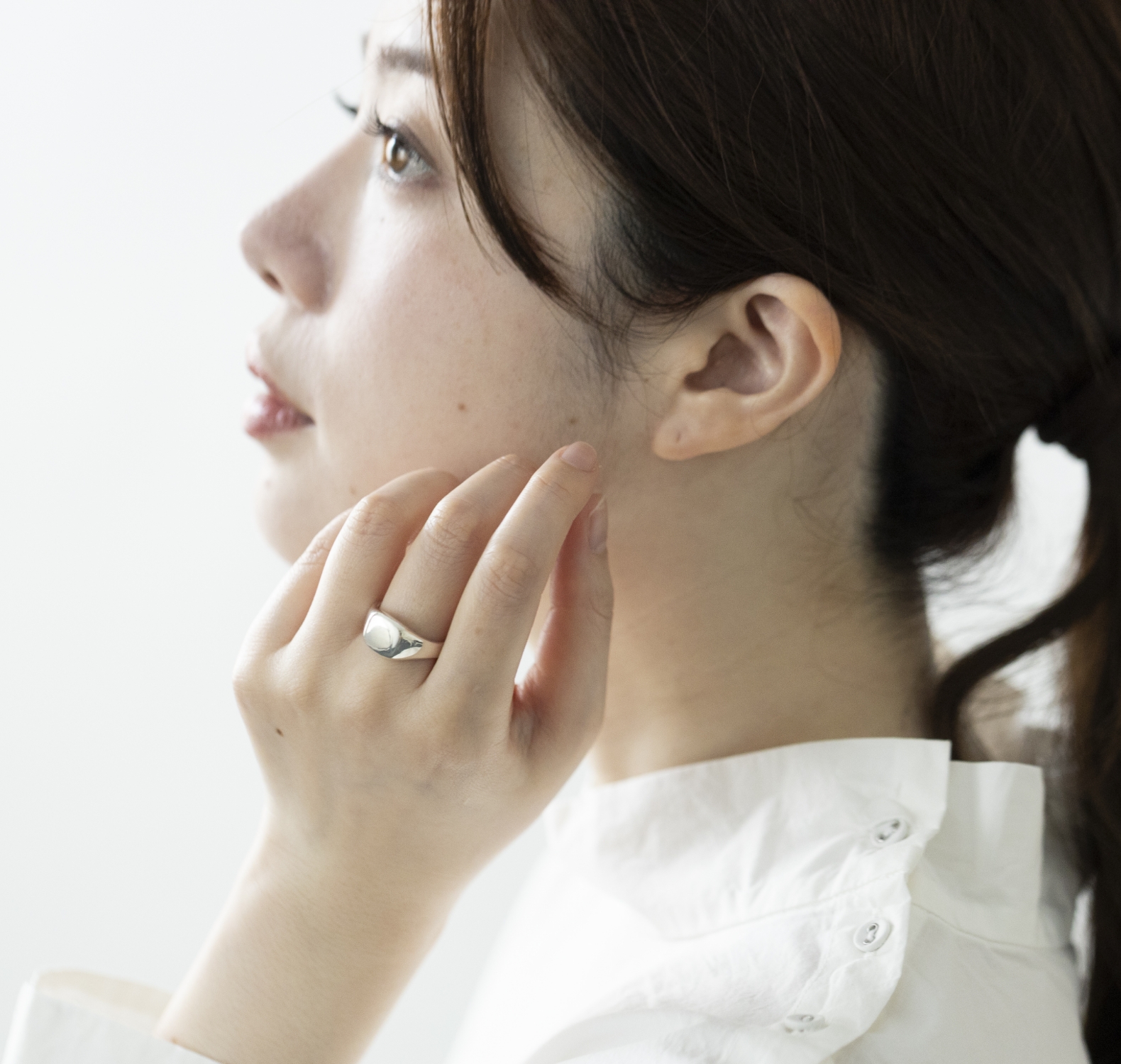 Haruka Ozone/シグネットリング -エッジのきいたシグネットリング